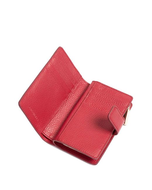 Coccinelle Red Metallic Soft Wallet