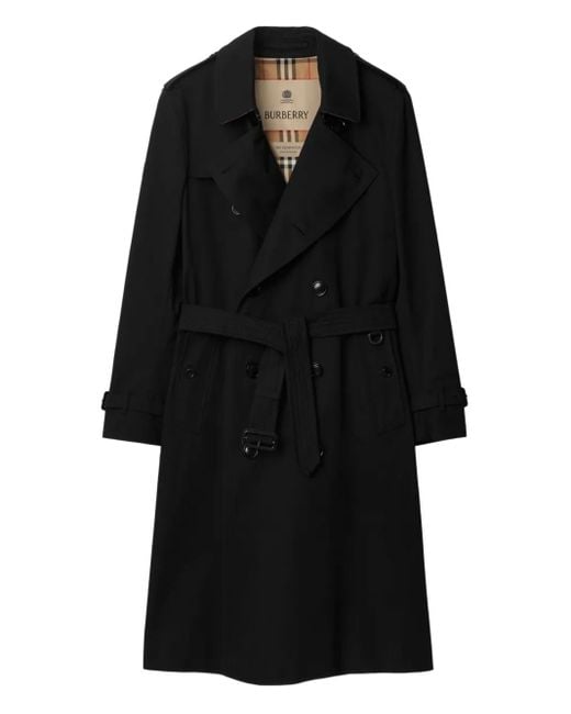 メンズ Burberry ダブルブレスト トレンチコート Black