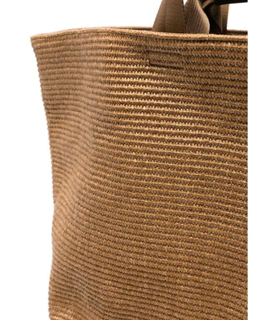 Sandro Brown Woven Straw Tote Bag for men