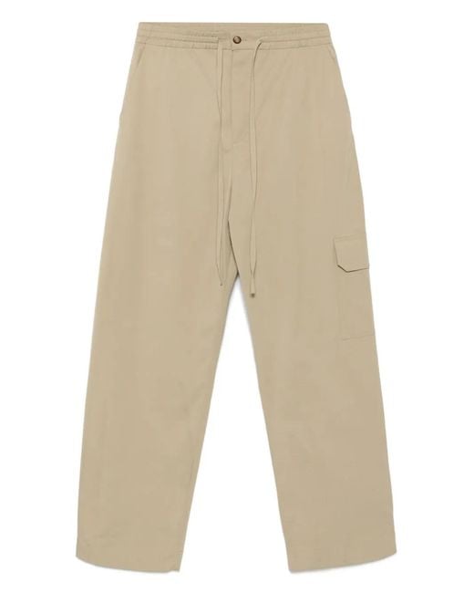 Nanushka Natural Straight-Leg Cargo Trousers for men