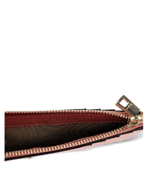 Furla Pink Camelia Leather Card Holder