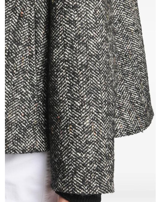 Fay Gray Herringbone Toggle Coat