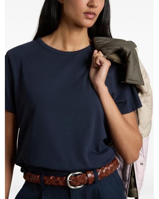 Woolrich Blue Crew Neck Logo T-Shirt