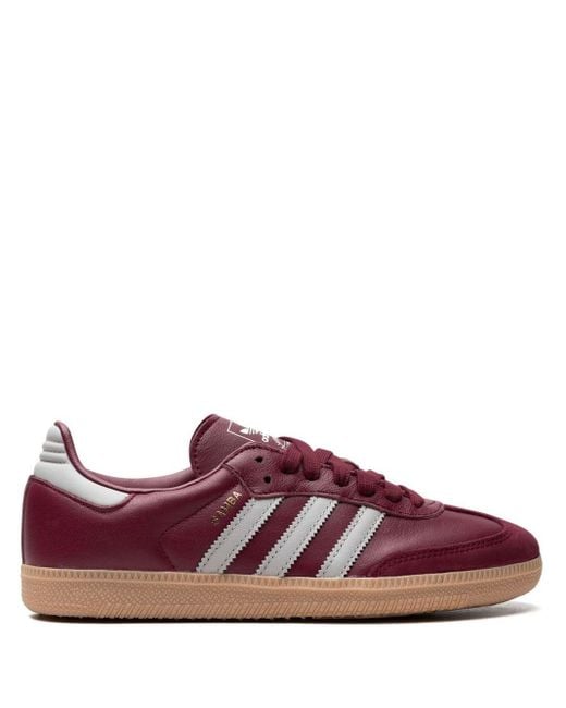 Adidas Purple Samba Og "burgundy" Sneakers