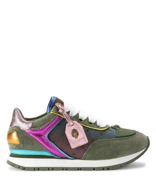 Kurt Geiger Green Southbank Tag Runner Sneakers