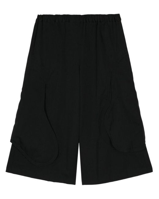 Pantalones palazzo con cinturilla elástica Comme des Garçons de color Black