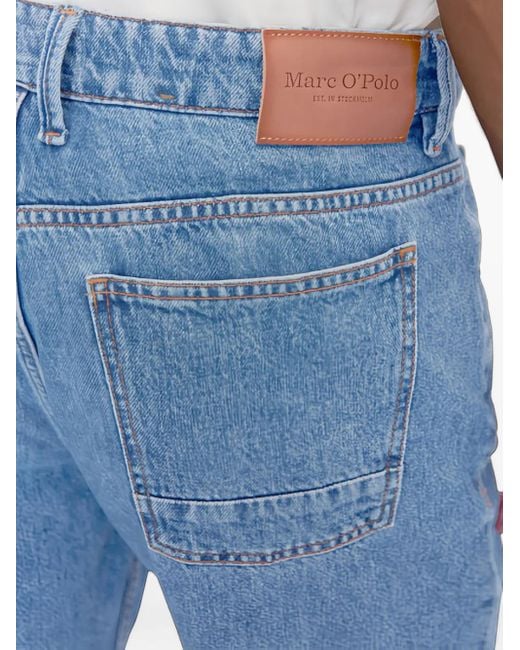 Marc O' Polo Blue Washed Denim Shorts for men