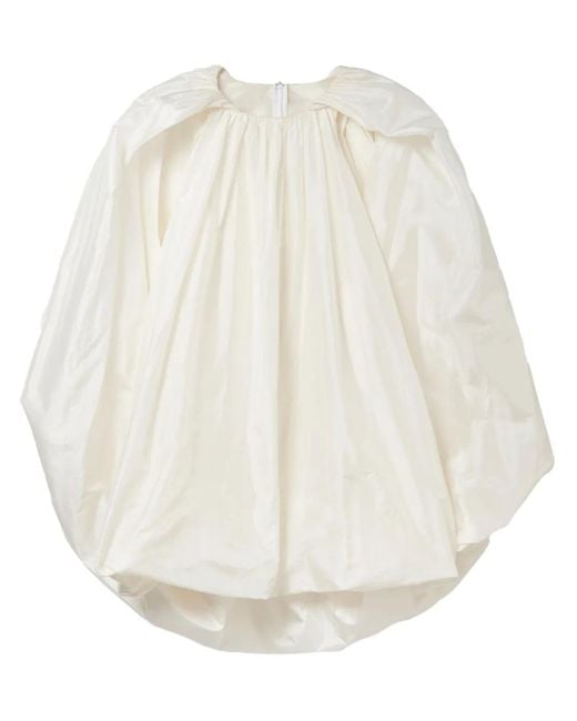 Stella McCartney Bubble ケープスタイル ミニドレス White