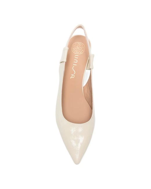 Unisa Natural Javea Slingback Pointed Sandals