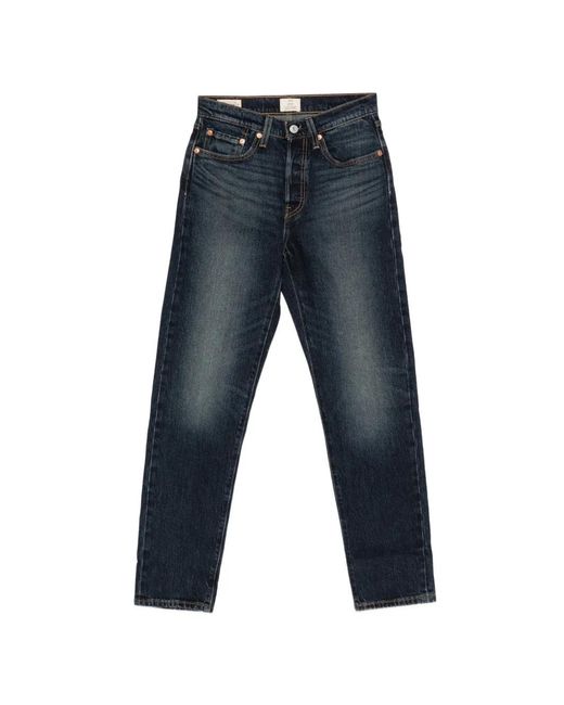 Levi's Blue 501 Crop Jeans