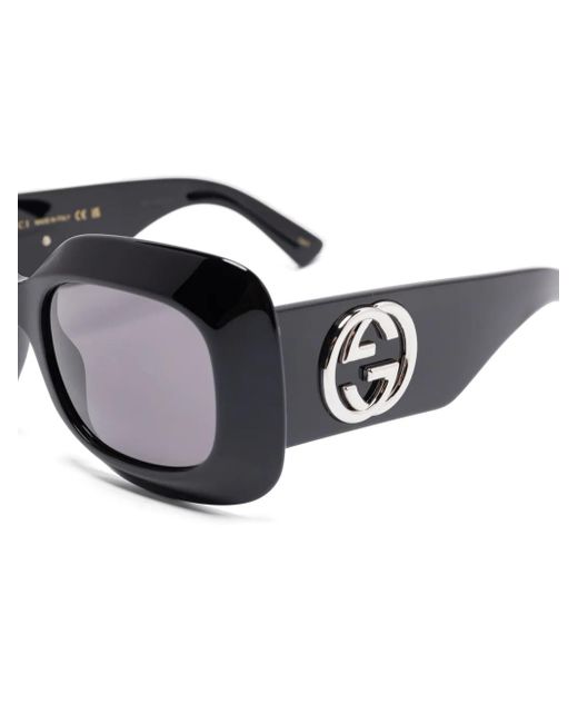 Gucci Black Interlocking G Logo Sunglasses