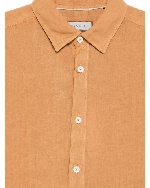 Canali Natural Buttoned Shirt for men