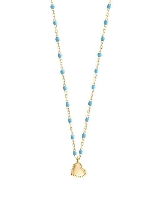 Gigi Clozeau Metallic 18K Lucky Heart Beaded Necklace