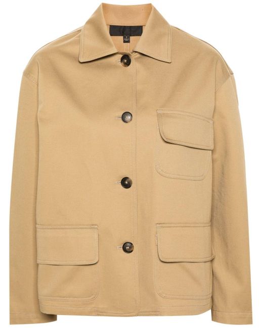 Nili Lotan Natural Cowan Cotton Military Jacket