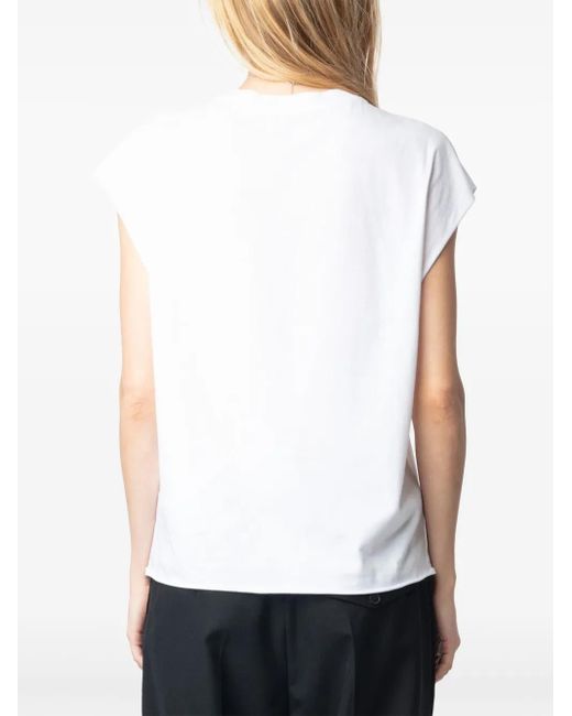 Zadig & Voltaire White Cloe Top