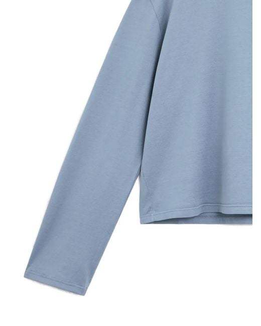 Rier Blue Long-Sleeved T-Shirt for men