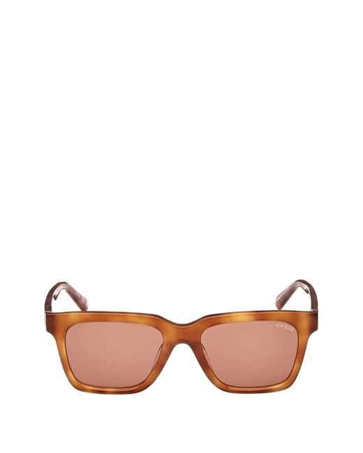 GUESS EYEWEAR Pink Square-Frame Sunglasses for men