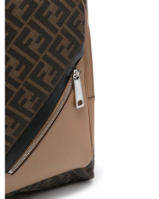 Sac À Dos À Motif Monogrammé Fendi en coloris Black