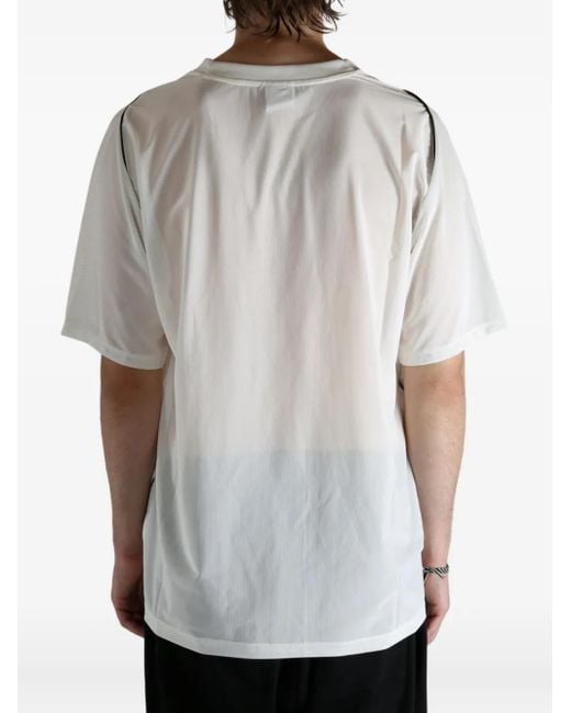 PUMA Gray Nine To Five Graphic-Print Panelled T-Shirt