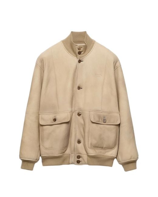 Bomber di Prada in Natural da Uomo
