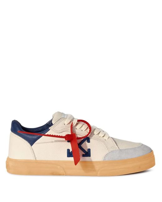 Abloh vulcanised off-white co virgil abloh sneakers Off White CO Virgil Abloh Vulcanised Low Sneaker Black White - 40