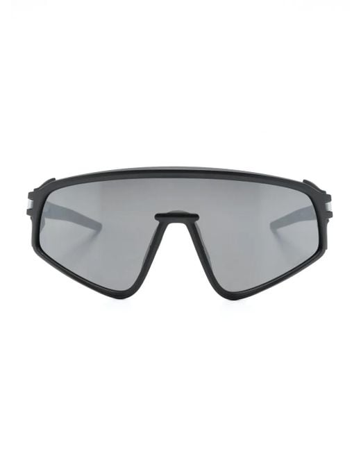 Oakley Gray Latch Panel Navigator-Frame Sunglasses
