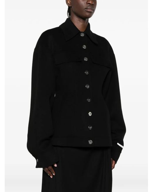 Sportmax Black Veste À Design Structuré