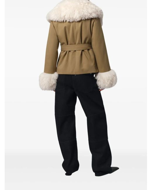 Apparis Natural Parker Belted Jacket