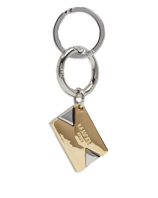 Lancel Metallic Envelope Keyring