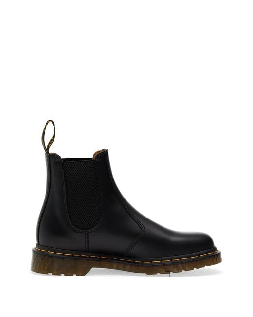 Dr. Martens Black 2976 Elasticated-Panel Chelsea Boots for men