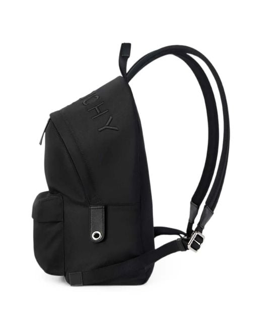 Givenchy Black Logo-Embossed Backpack for men