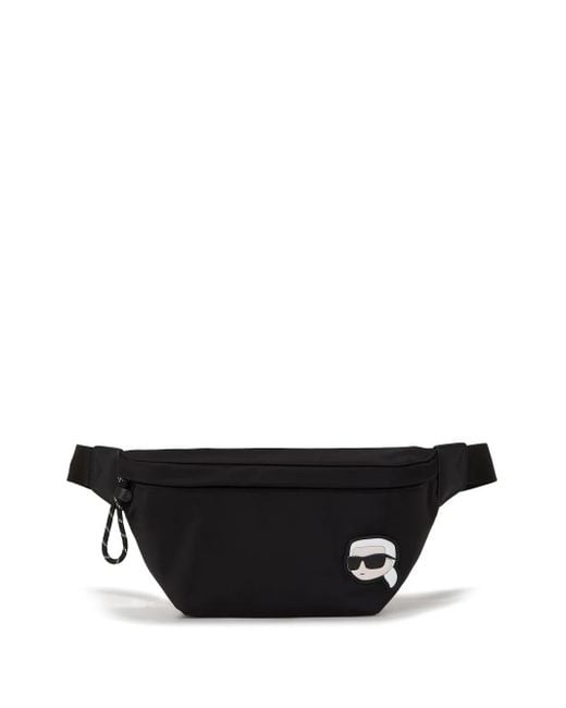 Marsupio Ikonik di Karl Lagerfeld in Black da Uomo