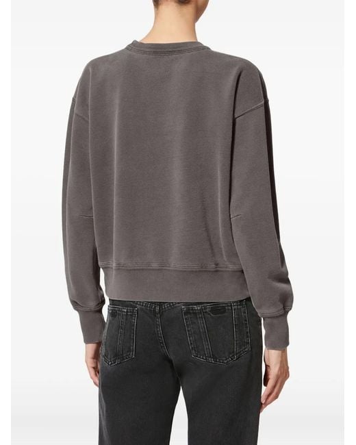 Isabel Marant Gray Mobyli Cotton Sweatshirt