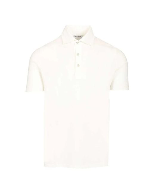 Al Duca D'aosta Natural Polo À Manches Trois Boutons for men