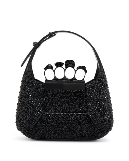 Mini sac à main The Jewelled Alexander McQueen en coloris Black