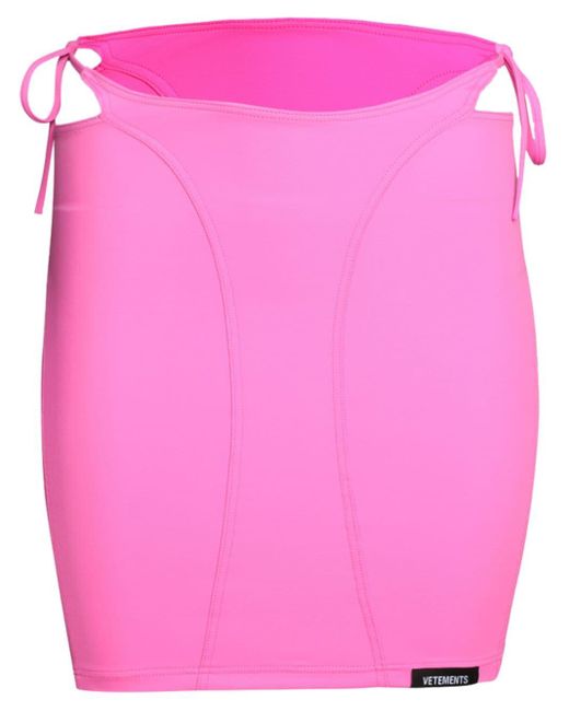 Vetements Pink Deconstructed Bikini Skirt