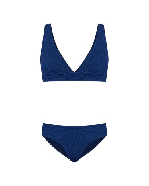 Hunza G Blue Angel Crinkle Bikini