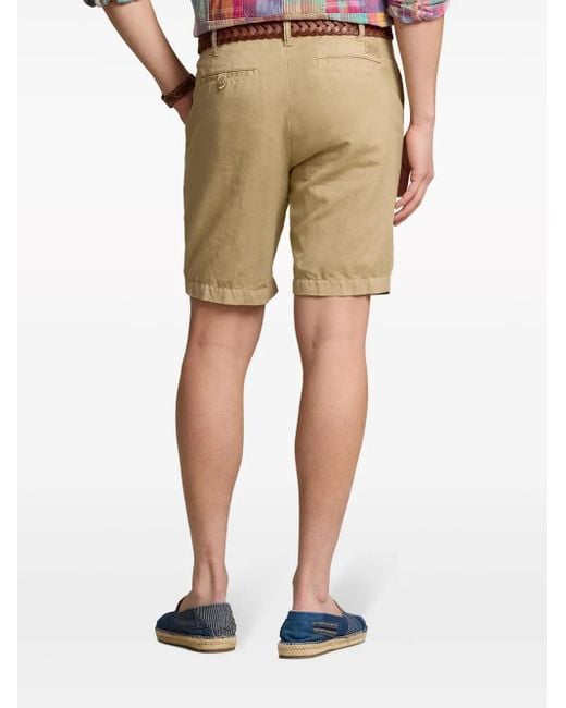 Polo Ralph Lauren Natural Cotton-Linen Blend Chino Shorts for men