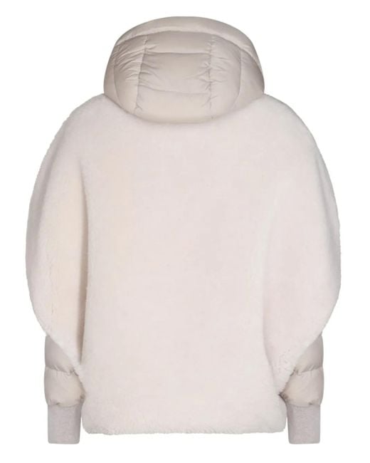 Moorer Natural Layered Puffer Jacket