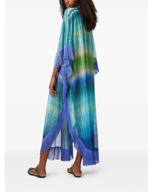 Missoni Blue Fringed Kaftan