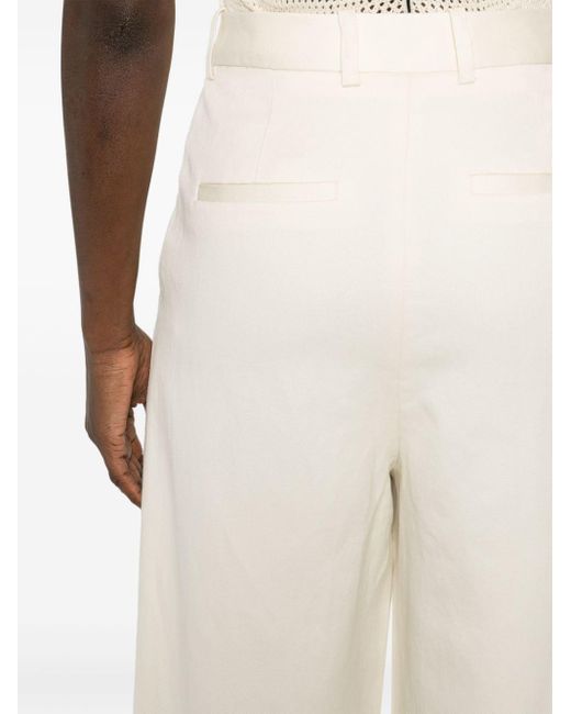 Pantalon Idai à coupe droite Loulou Studio en coloris White