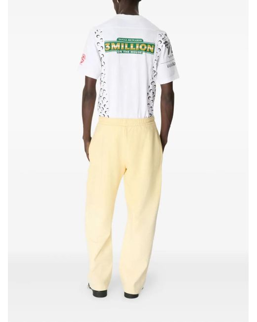 MARINE SERRE Yellow Faded Moon Track Pants