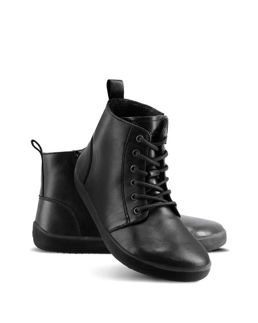 Be Lenka Black Lace-Up Leather Ankle Boots