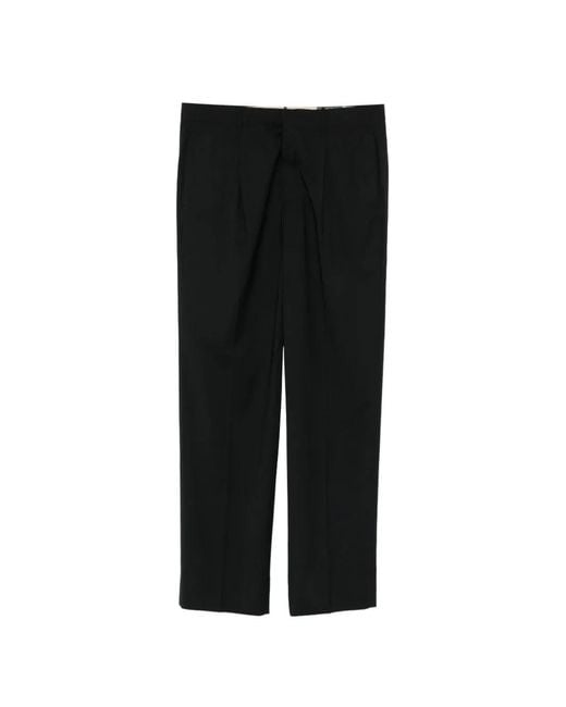 Slowear Black Concealed-Fastening Trousers for men