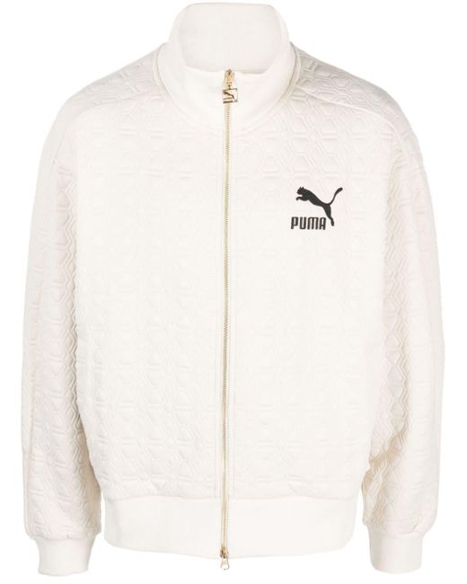 PUMA White Luxe Sport T7 Track Jacket