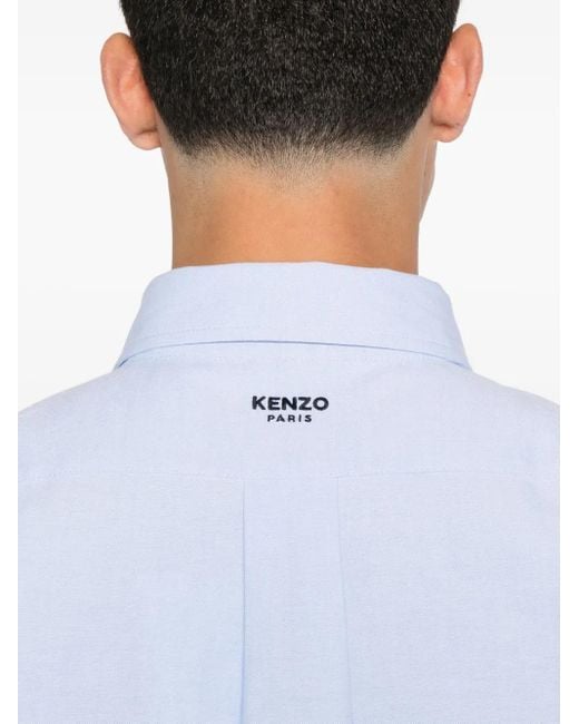 KENZO White Boke Flower Casual Shirt for men