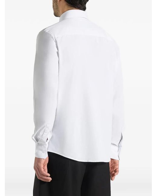 Manière De Voir White Chris Button Long-Sleeve Shirt for men