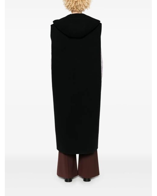 Fabiana Filippi Black Double-Breasted Virgin Wool Gilet