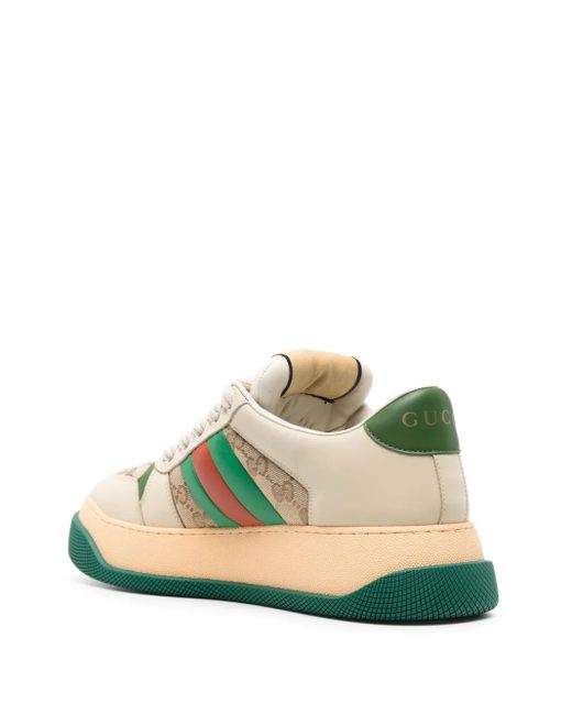 Gucci Natural Leather Screener Sneakers for men