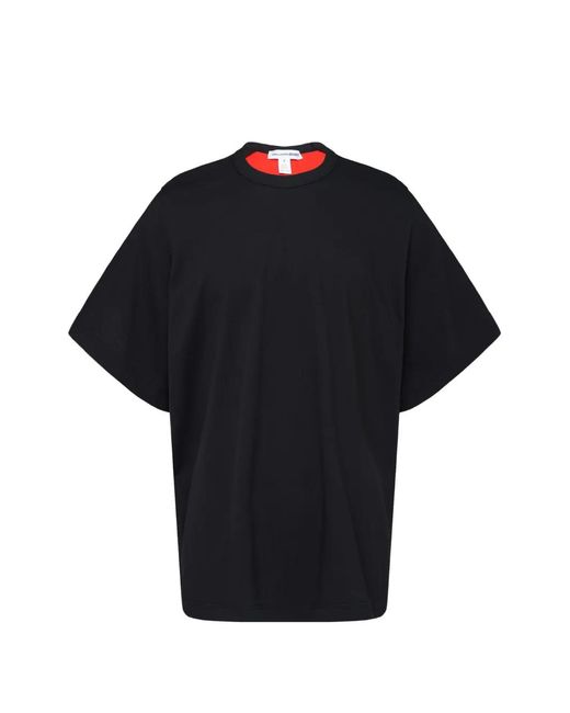 Comme des Garçons Blue Layered-Panel T-Shirt for men